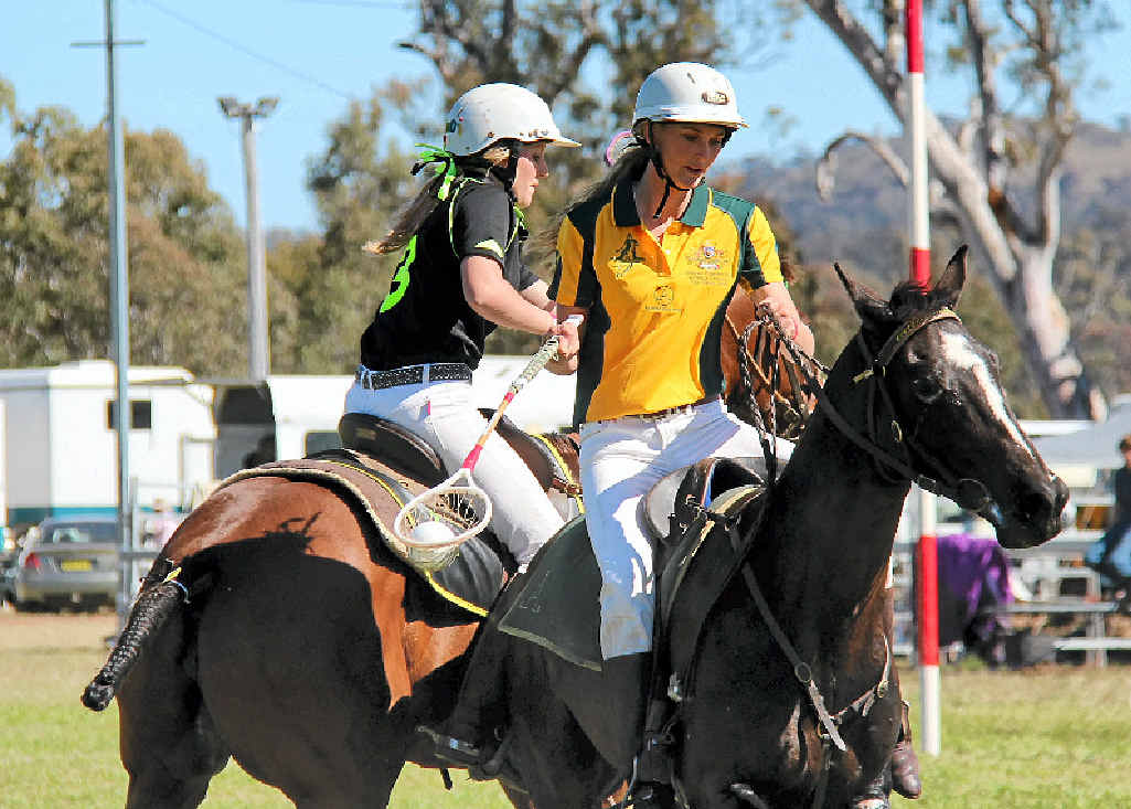 SHOT AT GOAL: Cunningham player Ryle Waugh tries to get a shot at goal for the Australian under-21 team at her home ground, the venue for this weekend’s state championships.